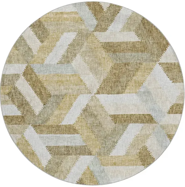 Lorenzo LN1 Tan 8' Round Rug