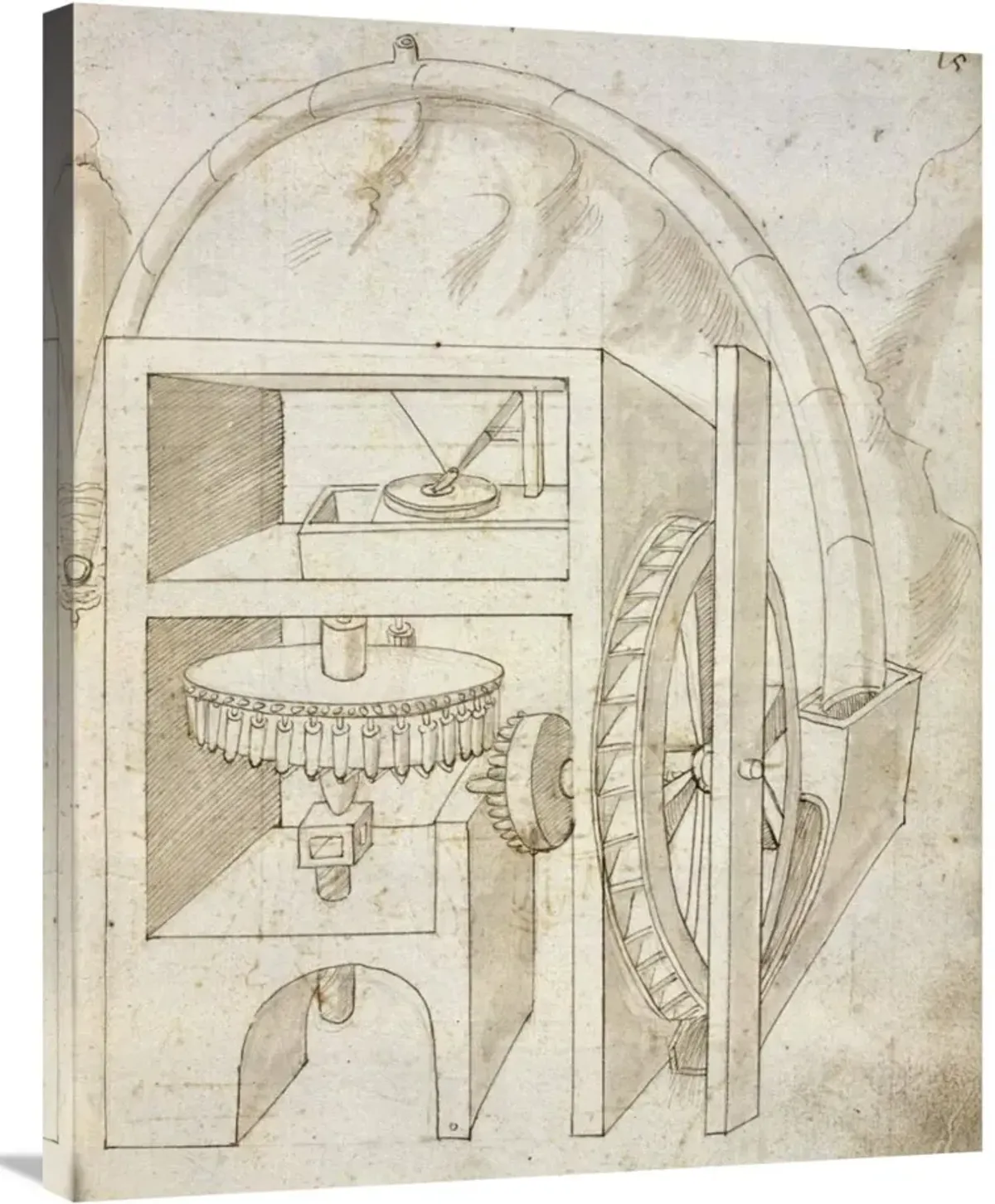 Folio 15: mill-Canvas Art-28x35