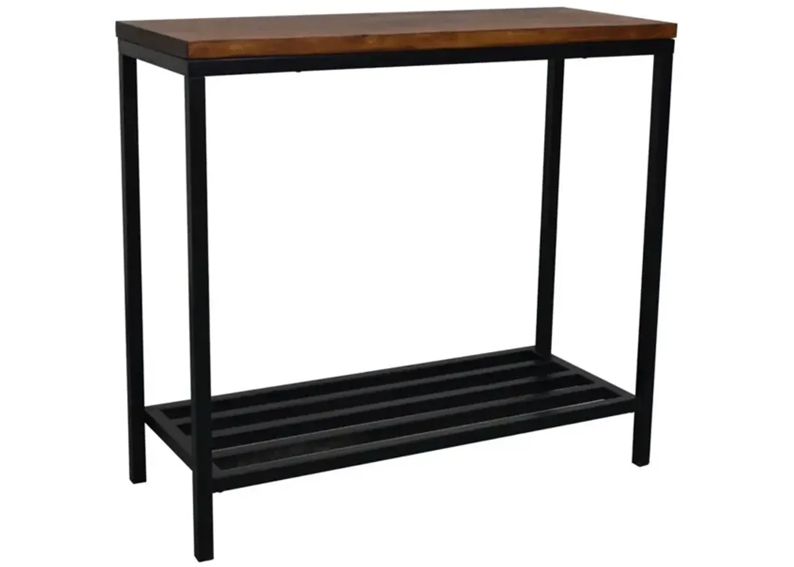 Carolina Living Ryan Console Table - Chestnut/Black