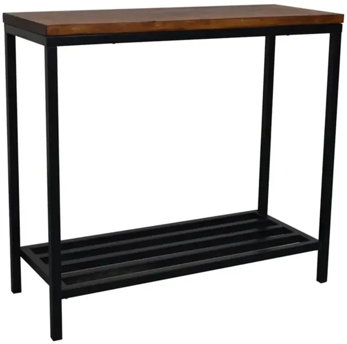 Carolina Living Ryan Console Table - Chestnut/Black