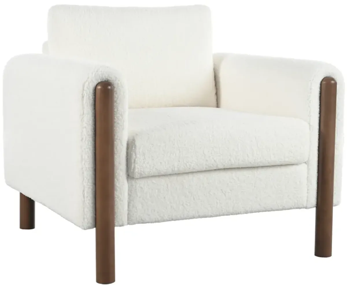 Merax Teddy Upholstered Single Sofa Accent Chair