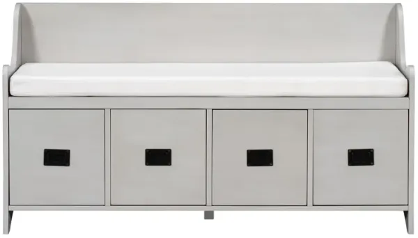 Merax  Luxurious Storage Bench with Drawers and Backrest