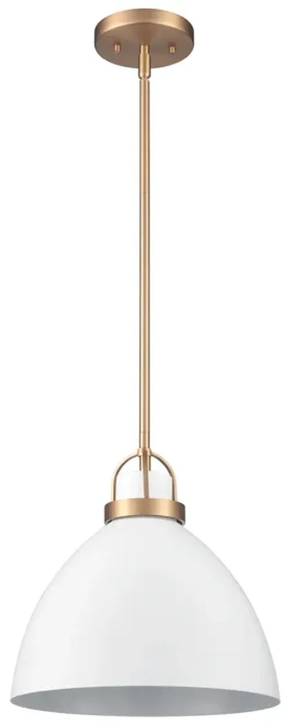 Somerville 12'' Wide 1-Light Gold Pendant