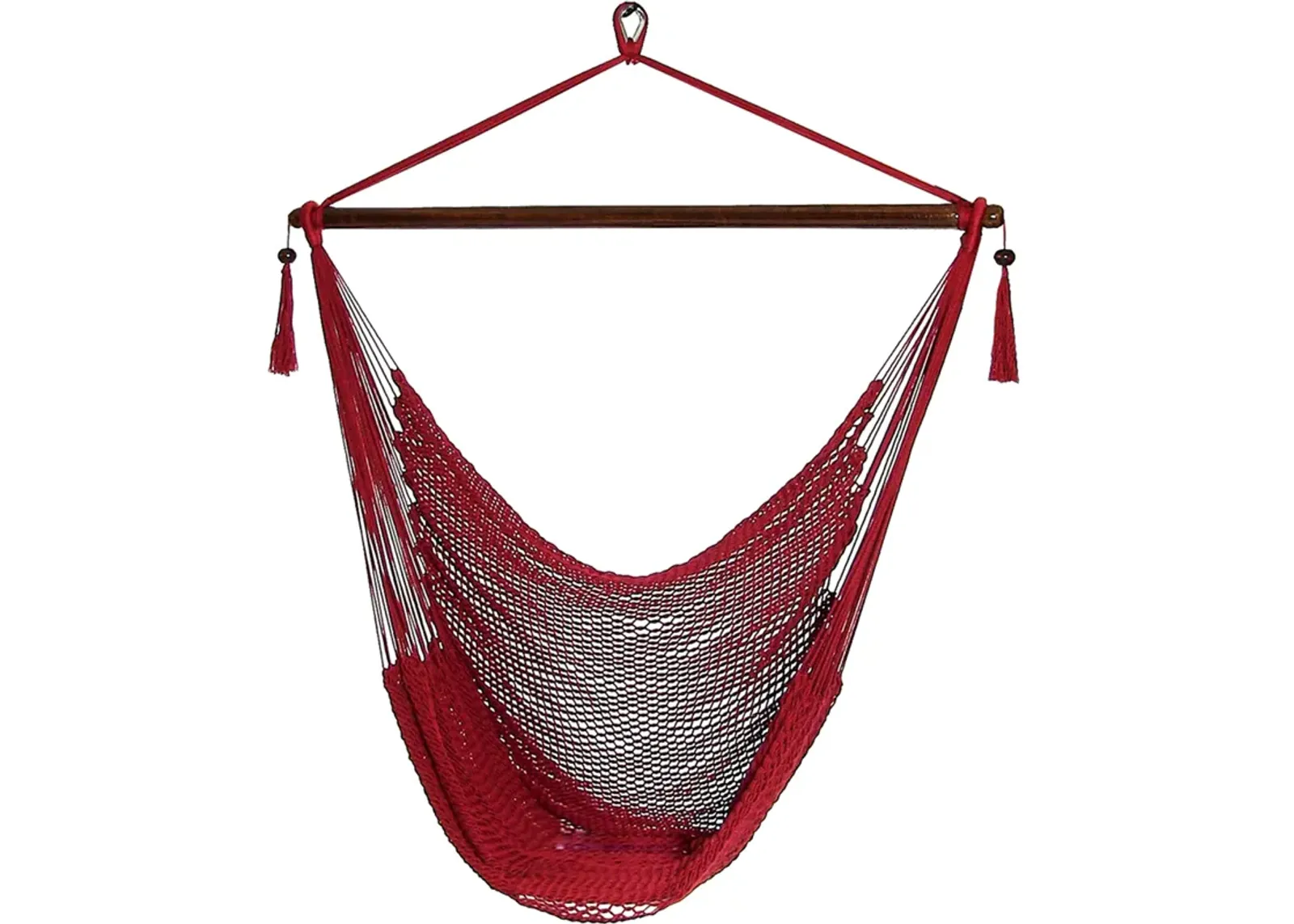 Sunnydaze Extra Large Polyester Rope Hammock Chair and Spreader Bar