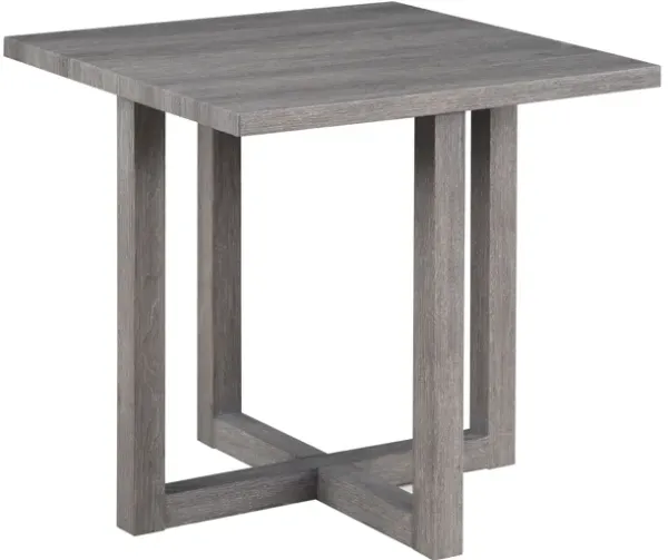Moseberg Distressed gray End Table(D0102H57LP8)