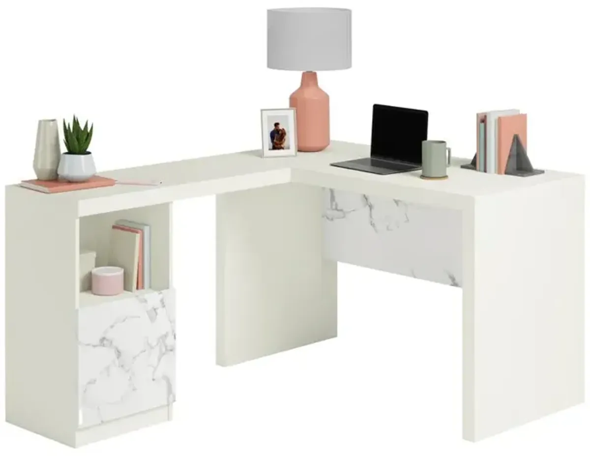 Sauder Hudson Court L-Desk Po