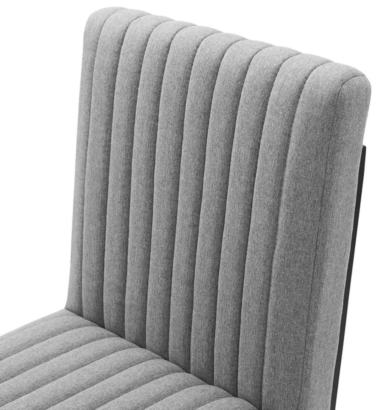 Indulge Channel Tufted Fabric Dining Chair