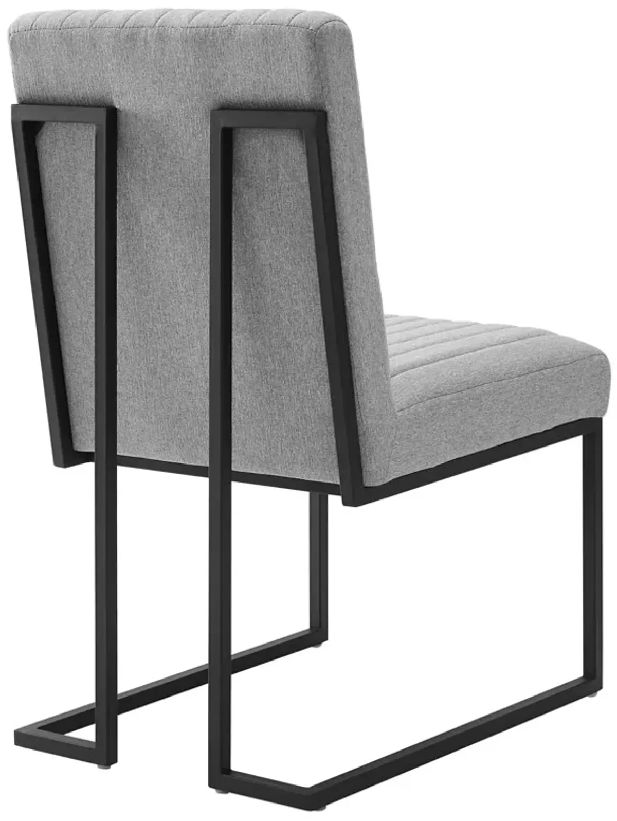 Indulge Channel Tufted Fabric Dining Chair