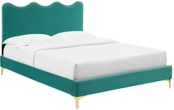 Modway - Current Performance Velvet Full Platform Bed
