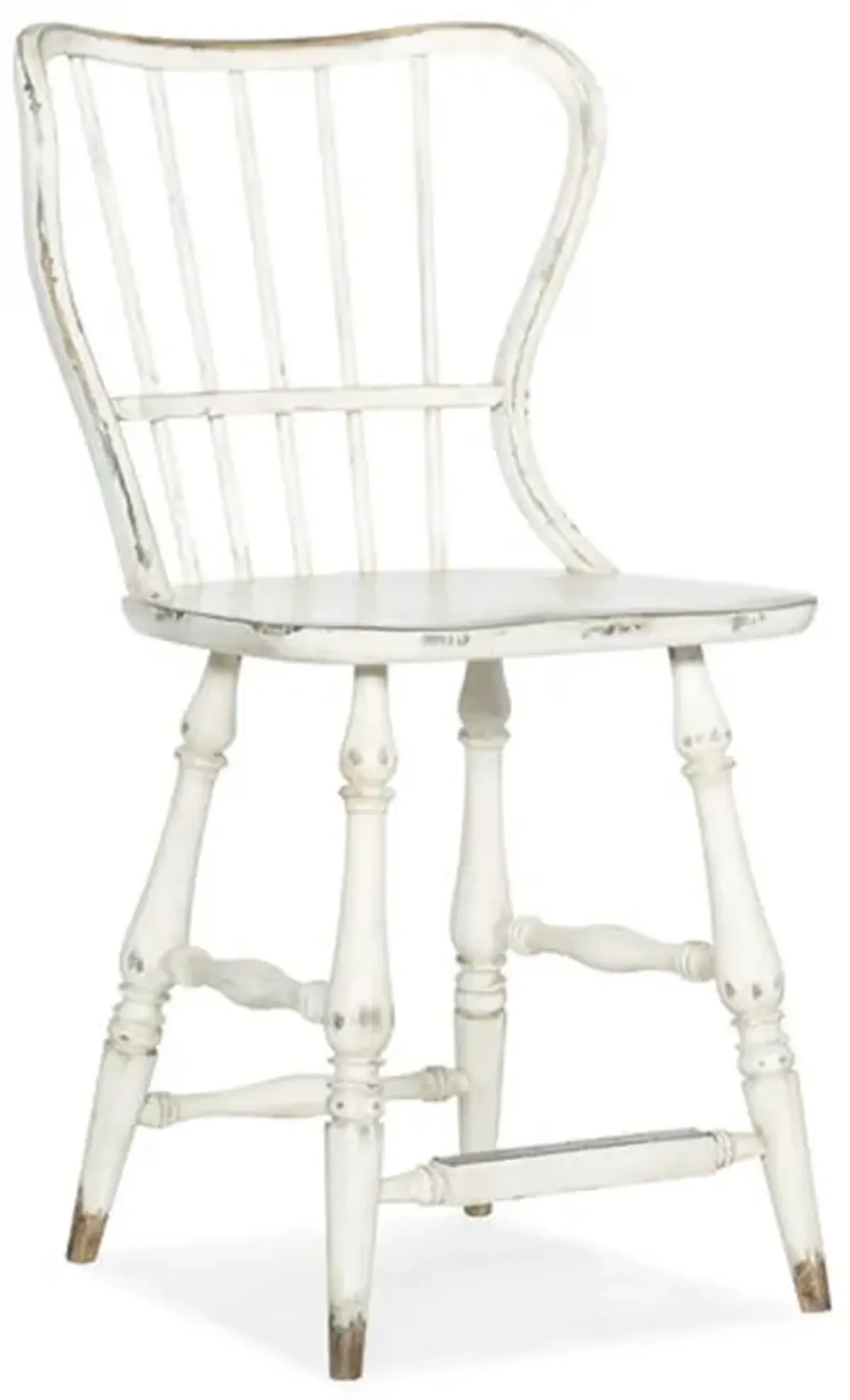 Ciao Bella Spindle Back Counter Stool in White