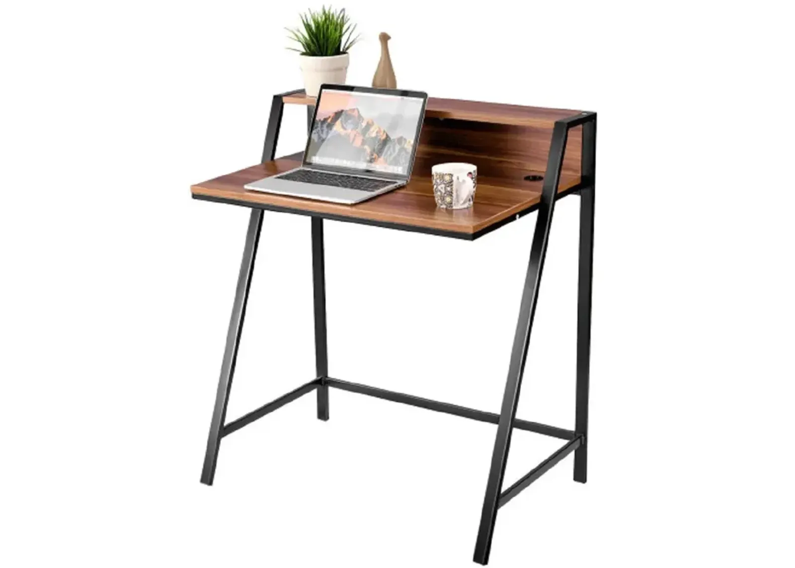 2 Tier Home Office Study Workstation Computer Desk