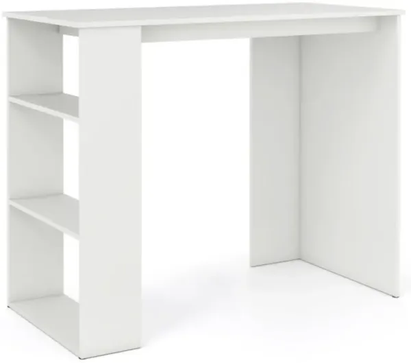 Hivvago Computer Desk with Bookshelf for Small Space