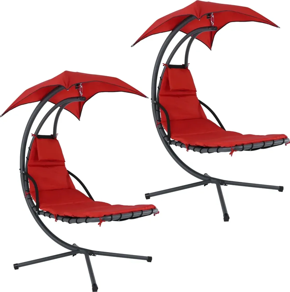 Sunnydaze Floating Chaise Lounge Chair with Umbrella