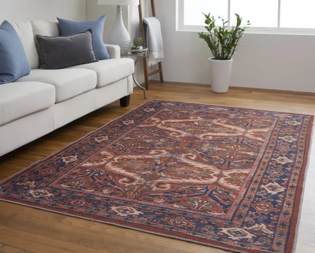 Rawlins 39HMF Red/Tan/Blue 2' x 3' Rug