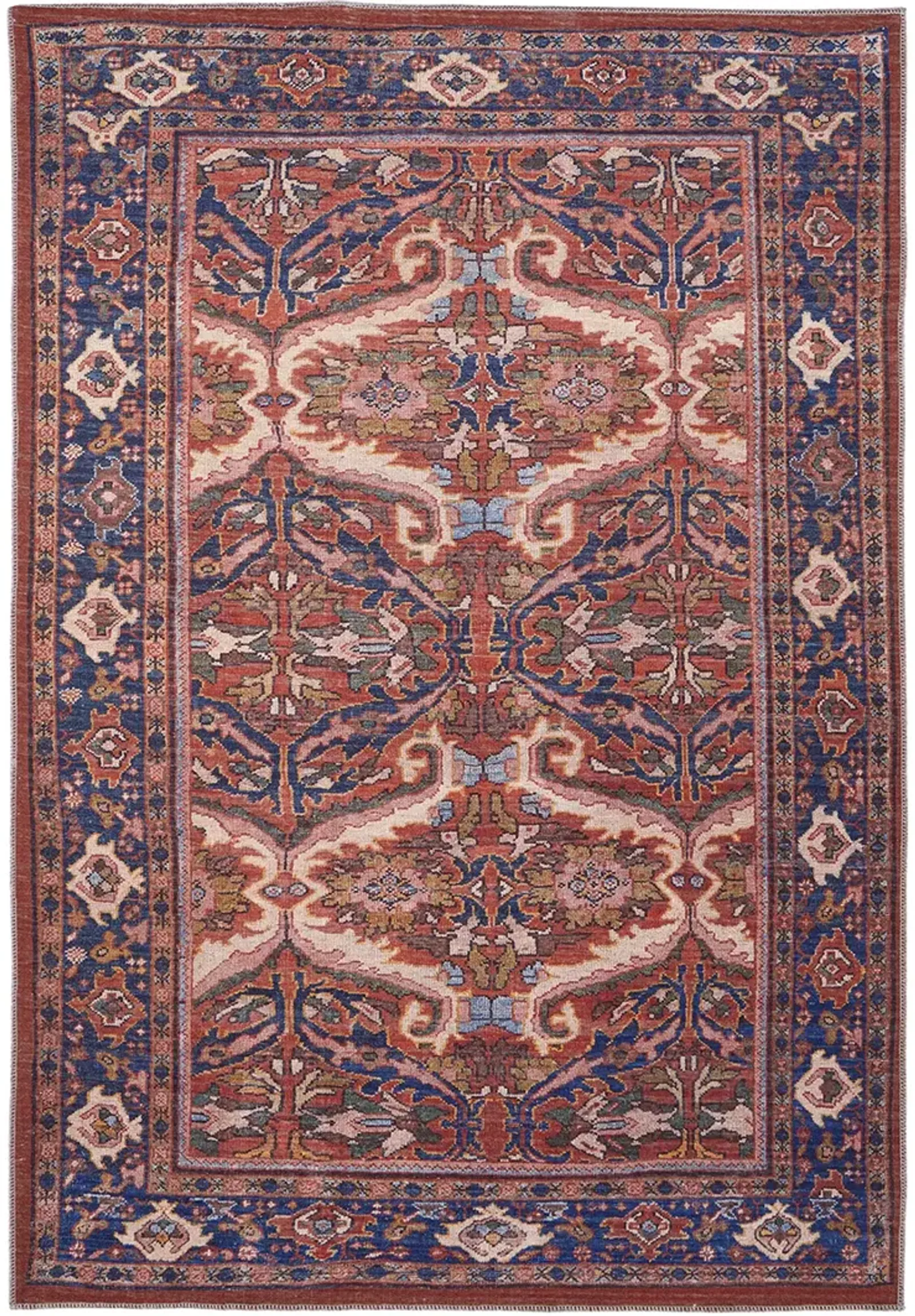 Rawlins 39HMF Red/Tan/Blue 2' x 3' Rug