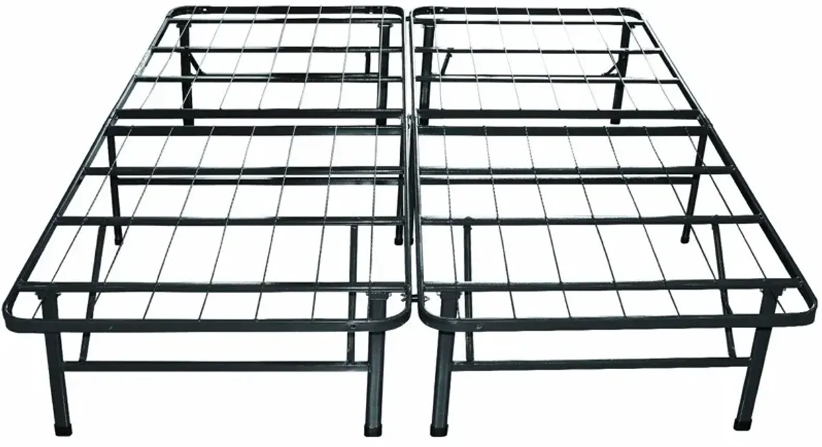 QuikFurn Twin Extra Long Metal Platform Bed Frame with Storage Space