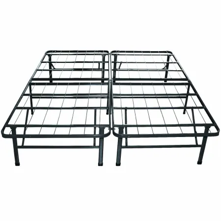 QuikFurn Twin Extra Long Metal Platform Bed Frame with Storage Space