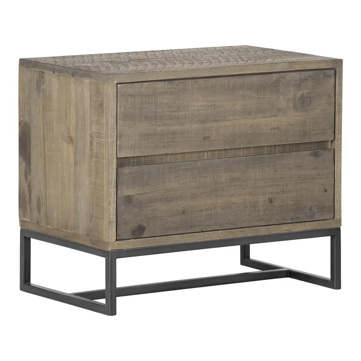 Rustic Industrial Elena Nightstand, Belen Kox