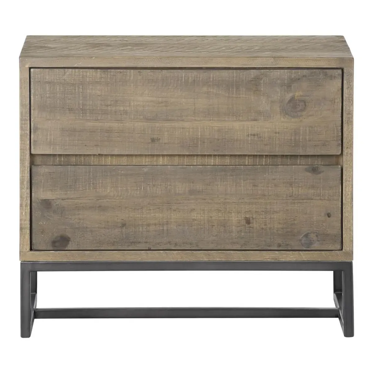 Rustic Industrial Elena Nightstand, Belen Kox