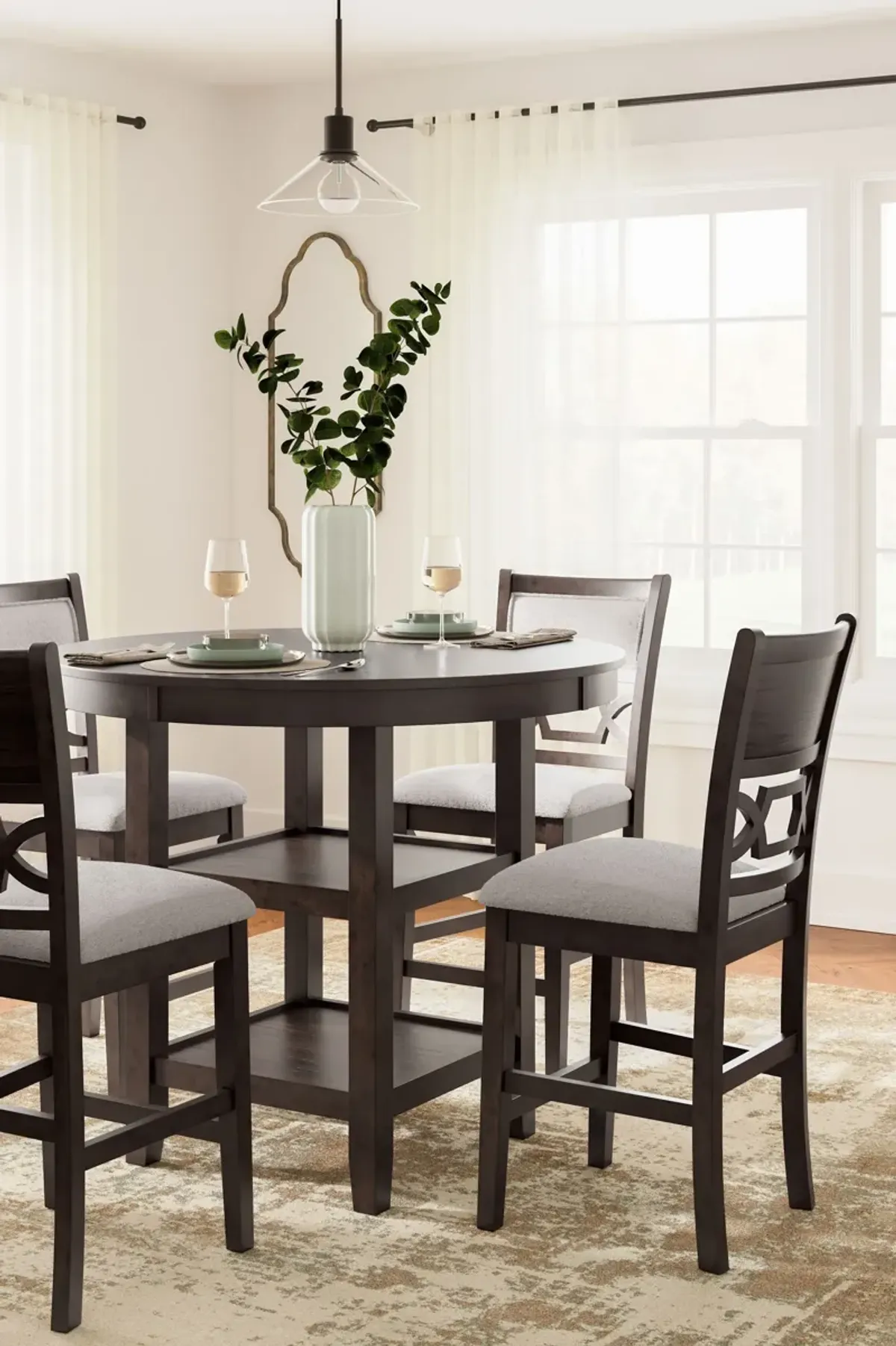 Langwest Counter Height 5-Piece Dining Set