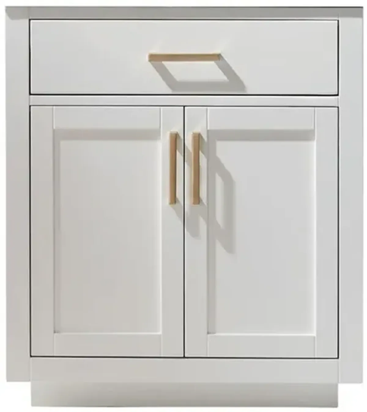 Altair 30 Single Bathroom Vanity Cabinet Only in White and mirror, without Countertop