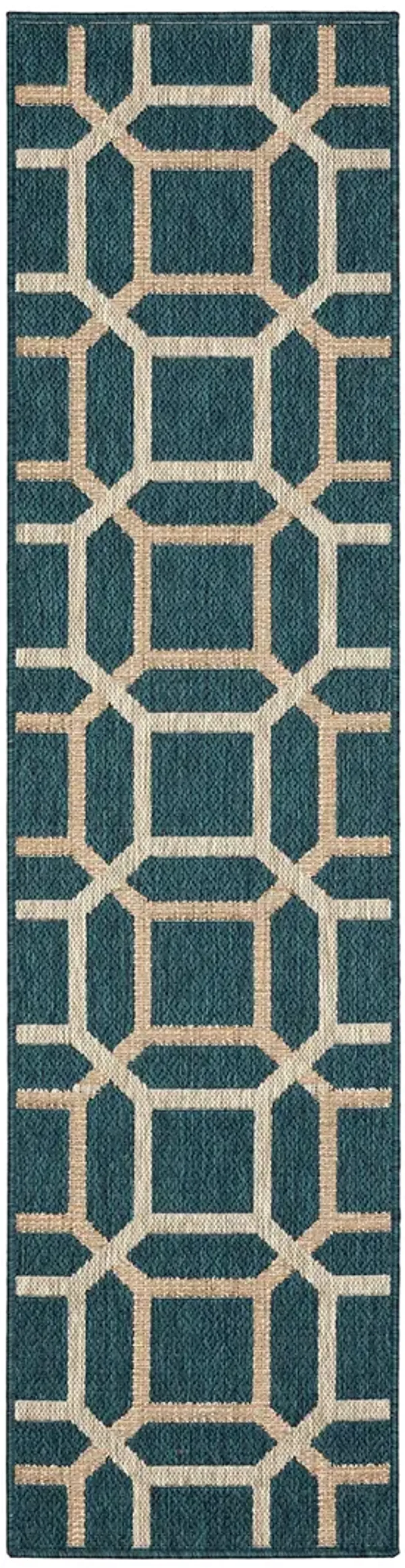 Latitude 1'10" x 7'6" Blue Rug