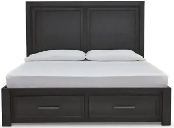 Foyland California King Panel Storage Bed