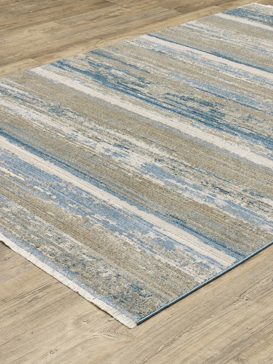 Bauer 3'10" x 5'5" Blue Rug