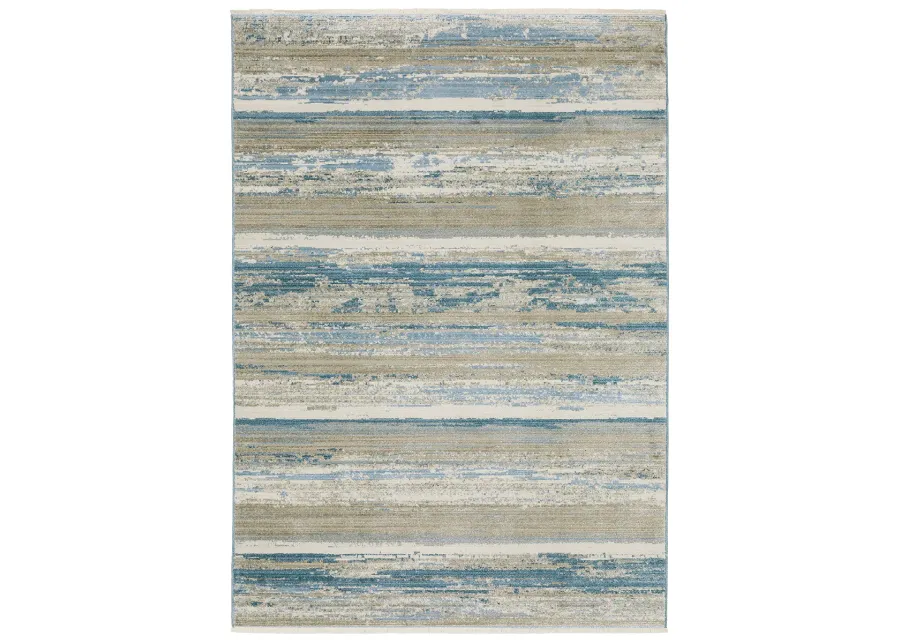 Bauer 3'10" x 5'5" Blue Rug