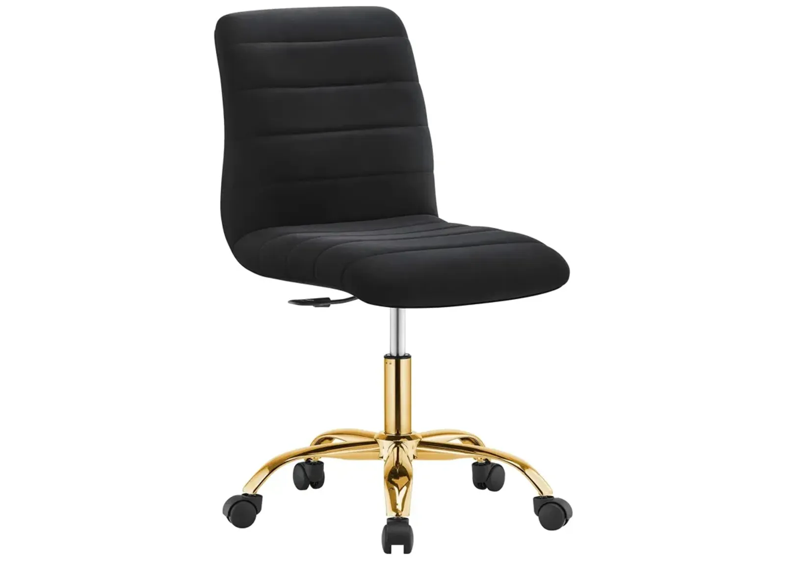 Modway Ripple Home Office Desks and Chairs, Gold Black