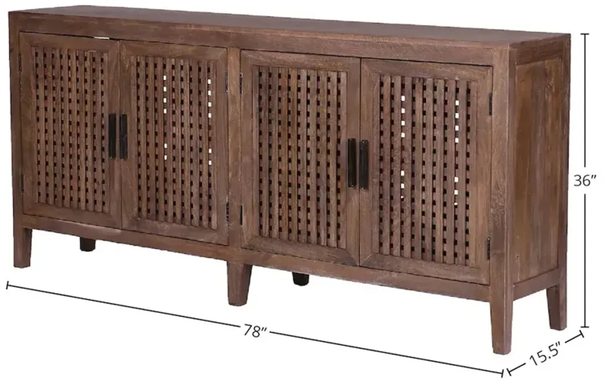 Parker House Furniture Parker House Crossings Portland 78 In. TV Console