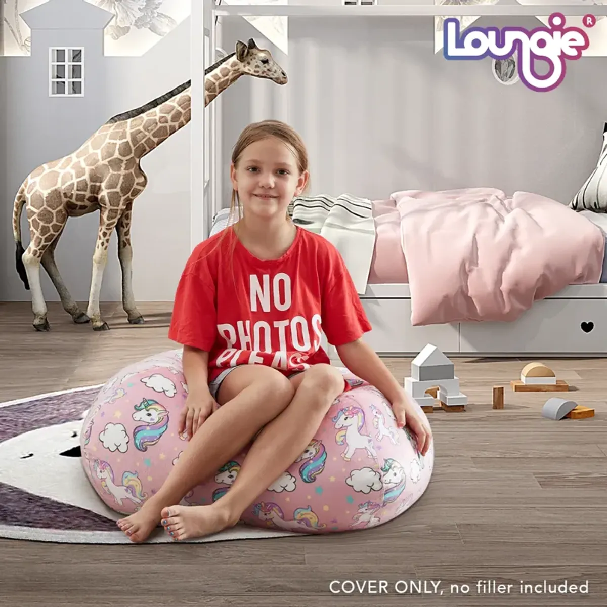 Loungie  Bean Bag Cover Microfiber 32"x32"