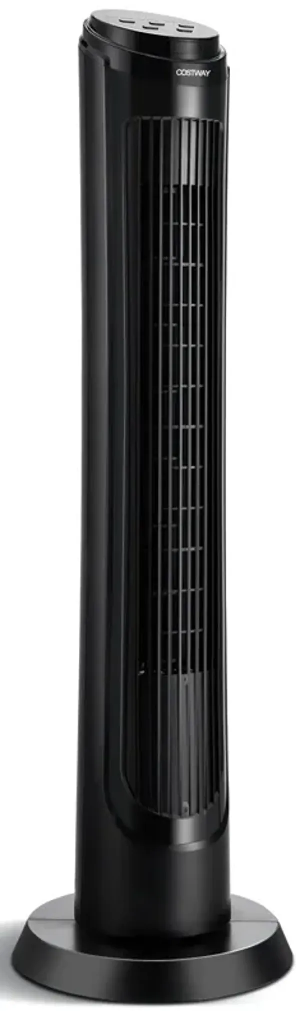 40 Inch Tower Fan with Remote 75˚ Oscillating Fan with 3 Wind Modes and 4 Wind Speeds-Black