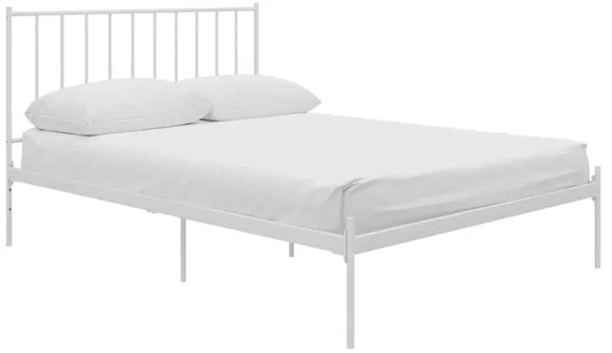 Ares Metal Bed, Full, White