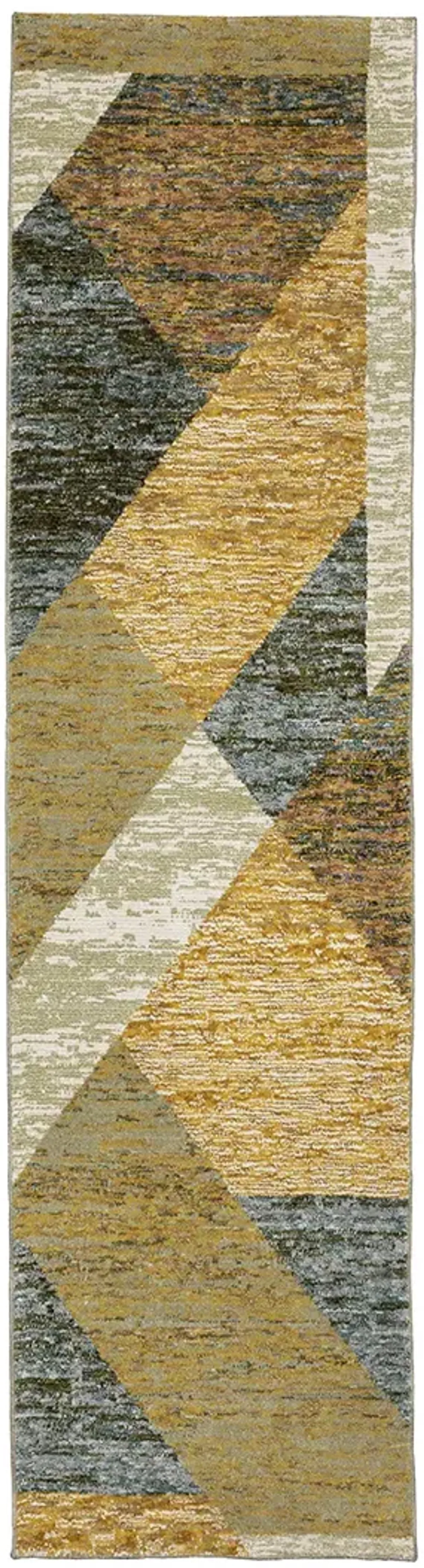 Strada 2'3" x 8' Gold Rug