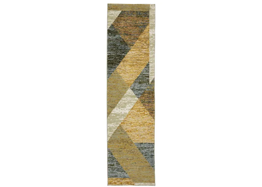 Strada 2'3" x 8' Gold Rug