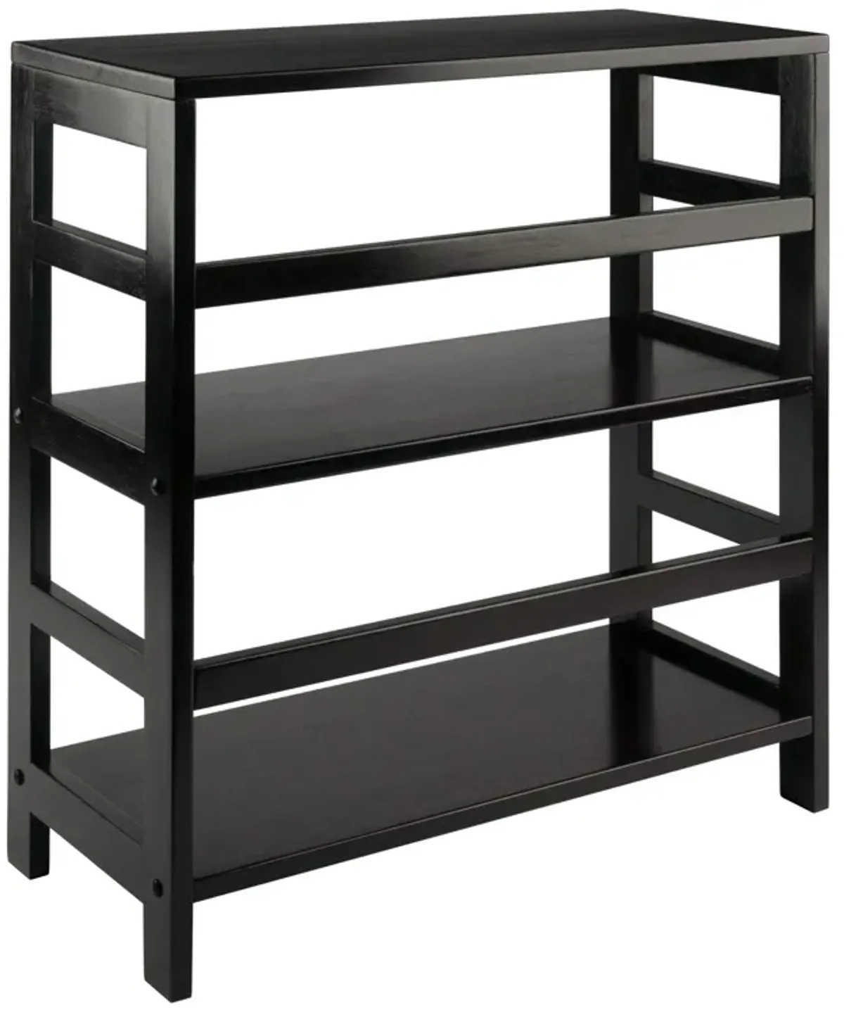 Yardlio Timeless Espresso Shelving Unit with Spacious Compartments for Storage Baskets