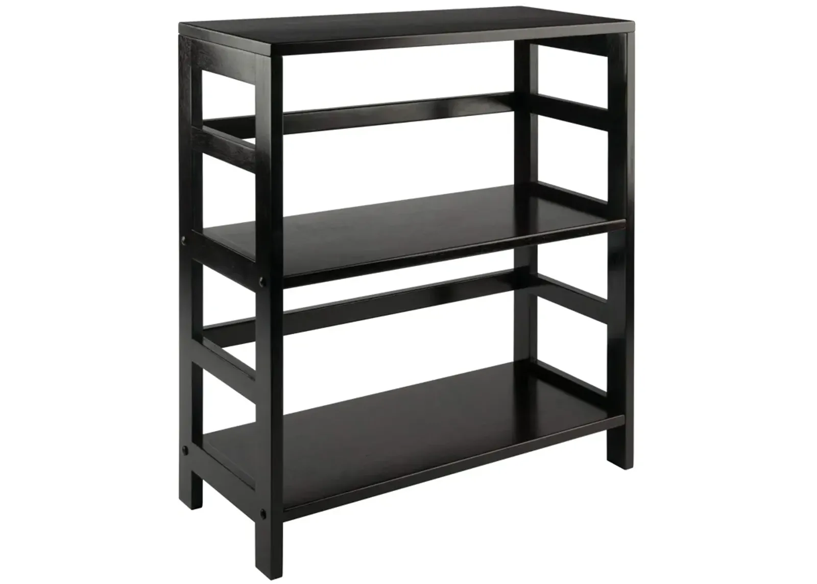 Yardlio Timeless Espresso Shelving Unit with Spacious Compartments for Storage Baskets