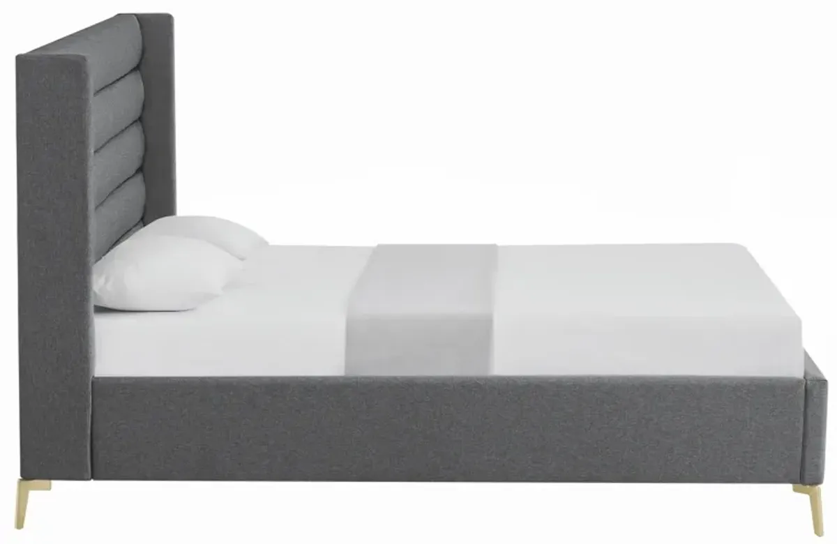 Inspired Home Ames Velvet Platform Bed