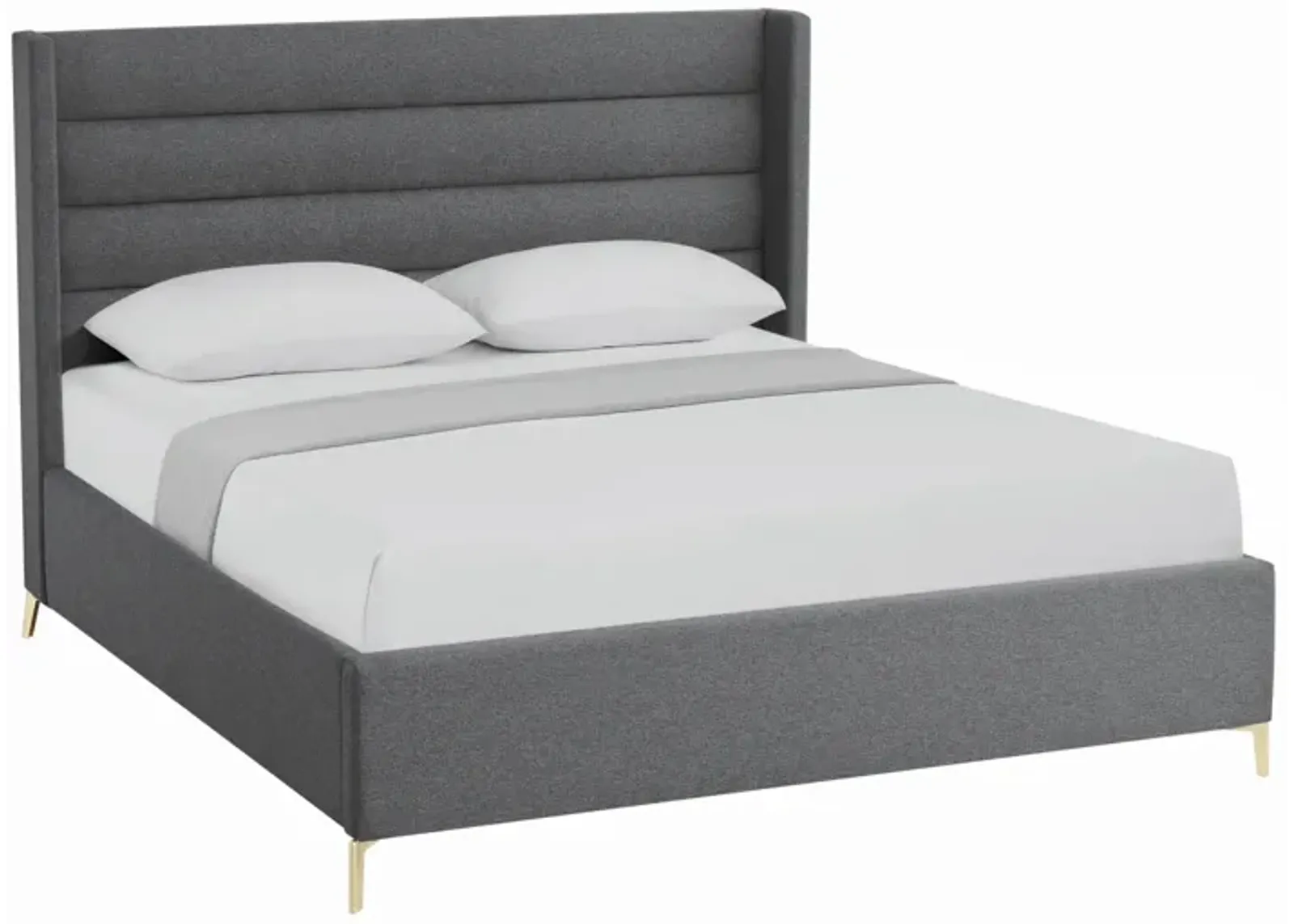 Inspired Home Ames Velvet Platform Bed