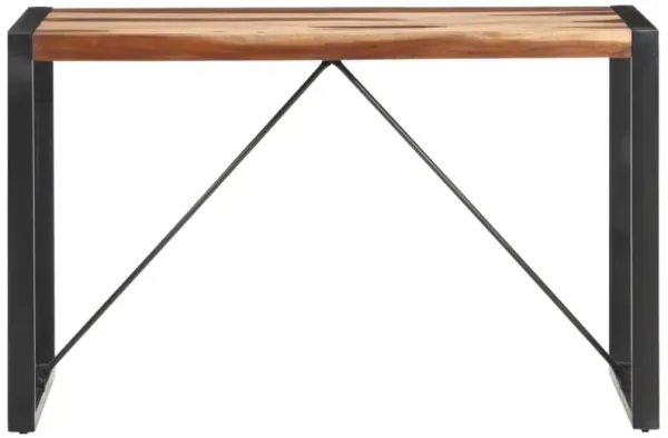 vidaXL Dining Table 47.2"x23.6"x29.5" Solid Wood with Sheesham Finish