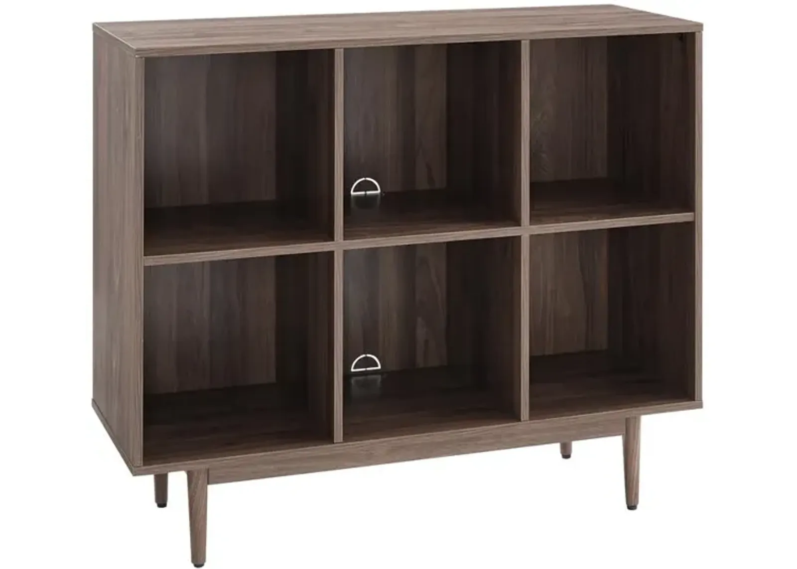 Liam 6 Cube Bookcase Walnut