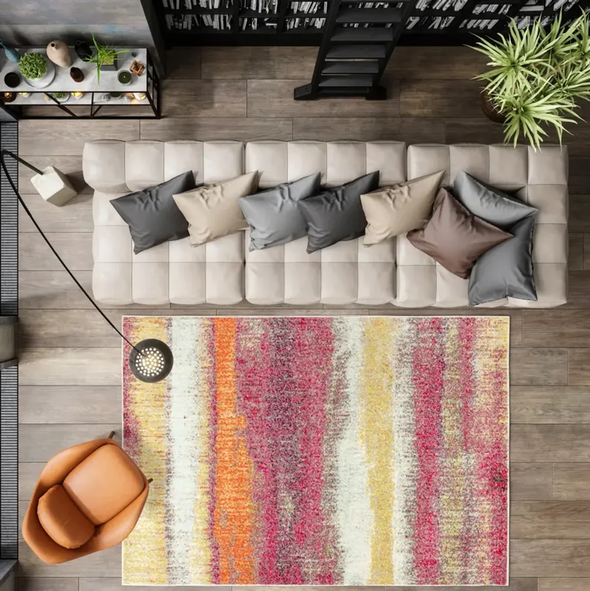 Style Contemporary Pop Modern Abstract Vintage Area Rug