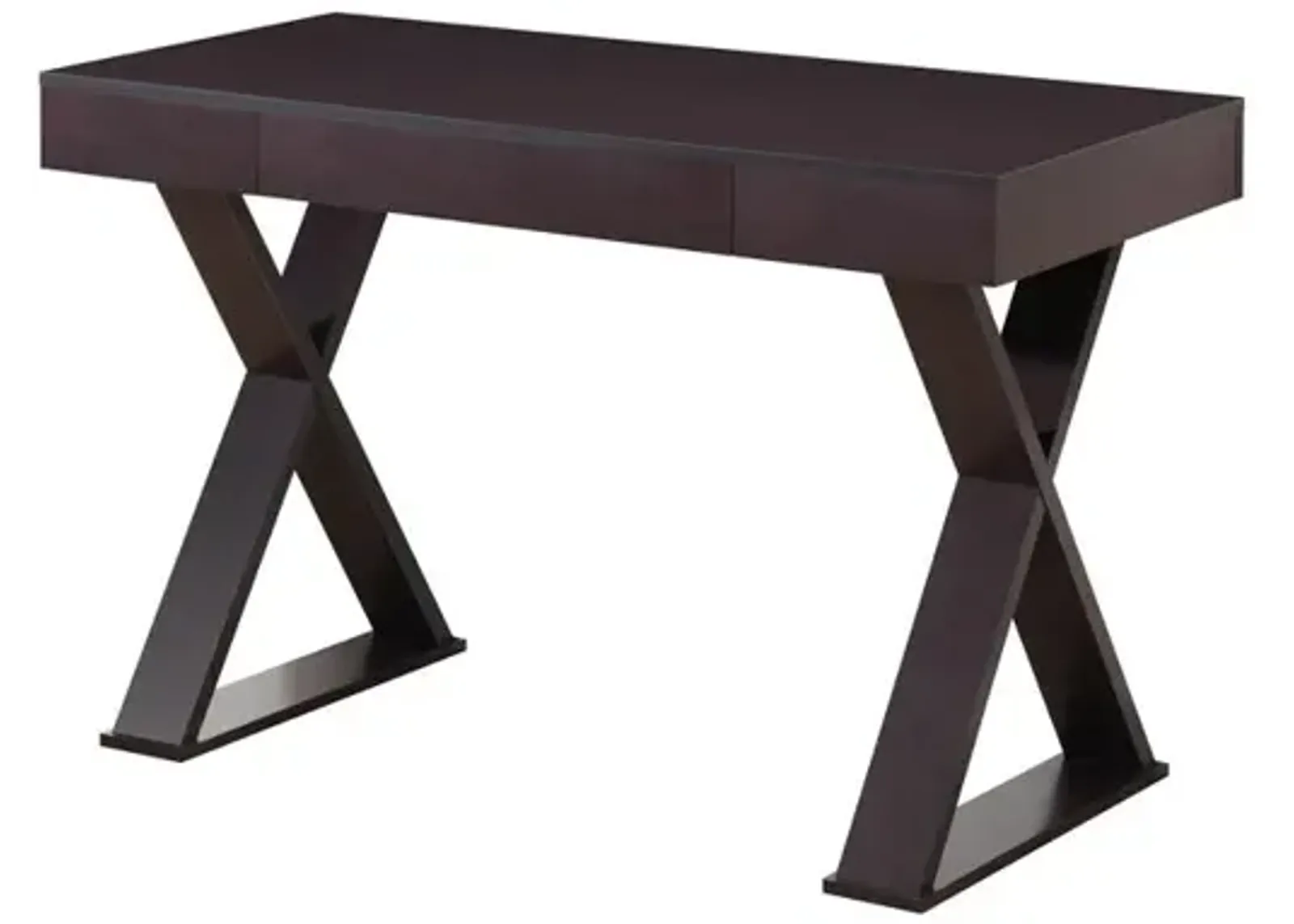 Trendy Writing Desk with Drawer. Color: Espresso