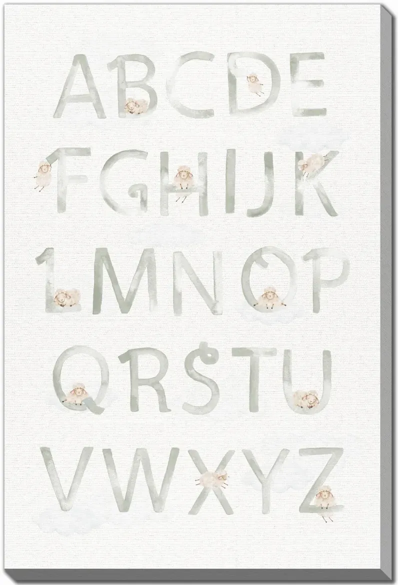Sheep Alphabet Green