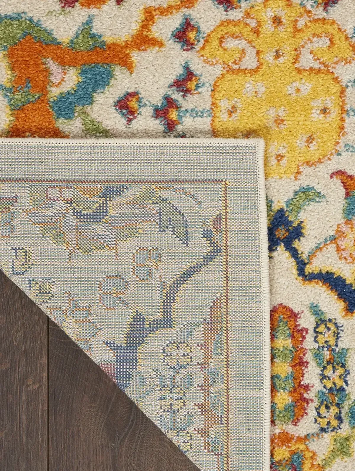 Allur ALR03 Ivory/Multicolor 2' x 6' Rug