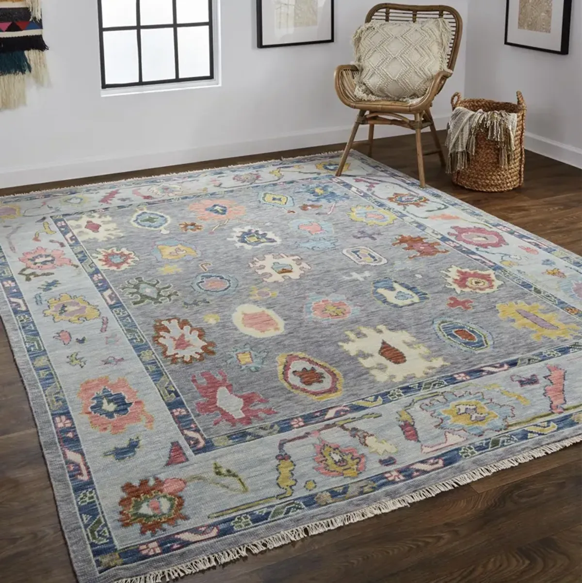 Karina 6792F Blue/Gray/Red 8'6" x 11'6" Rug