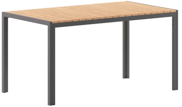 Faux Teak Restaurant Table
