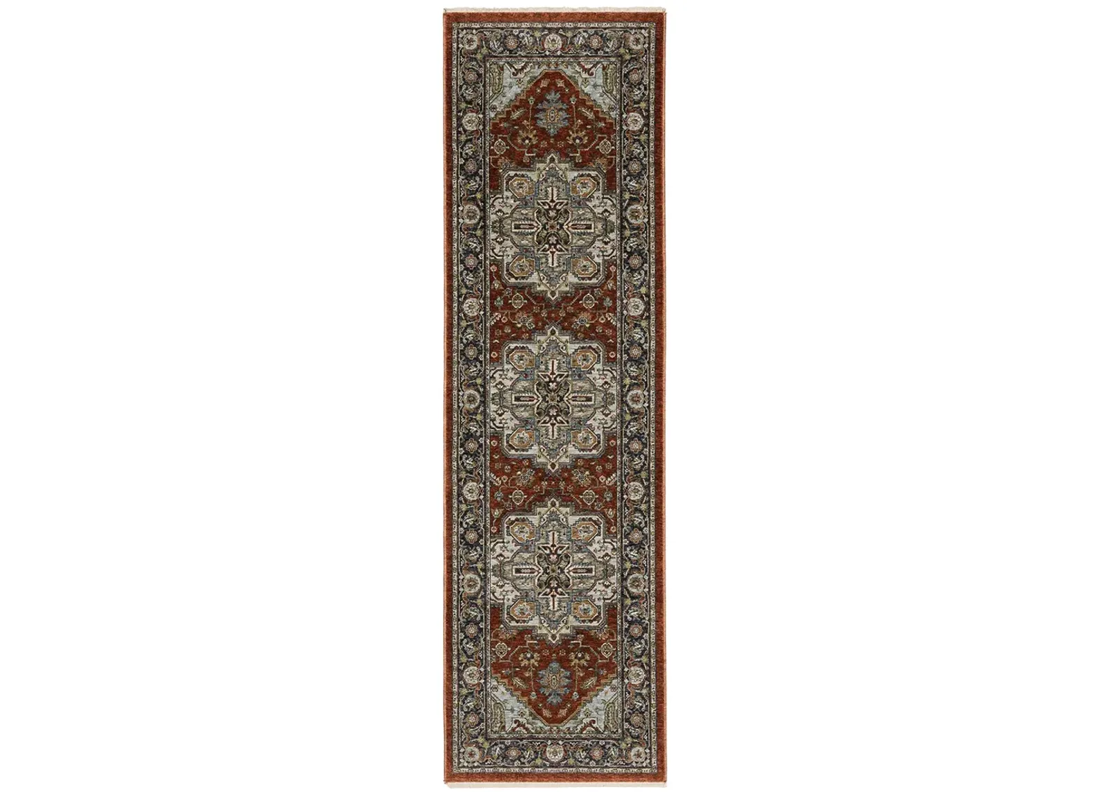 Aberdeen 2'3" x 7'6" Red Rug