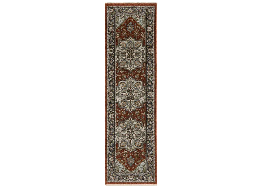 Aberdeen 2'3" x 7'6" Red Rug